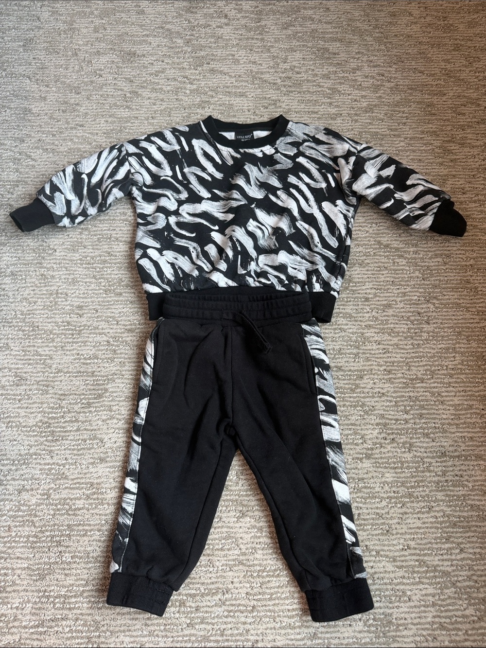Little Bipsy Black & White matching set